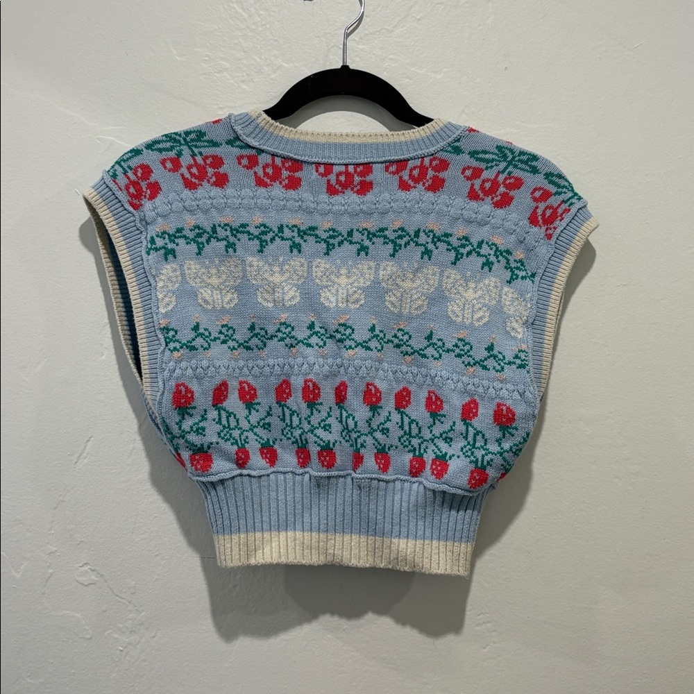 Urban Outfitters Multicolor V-Neck Sweater Vest - Picture 2 of 5